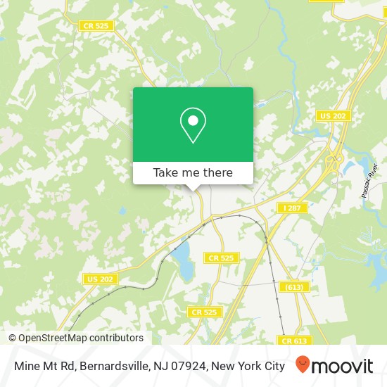 Mine Mt Rd, Bernardsville, NJ 07924 map