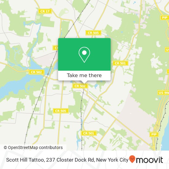 Scott Hill Tattoo, 237 Closter Dock Rd map