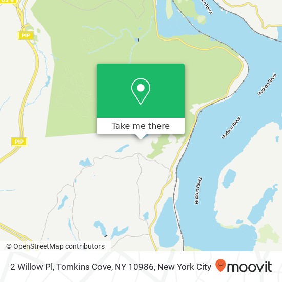 Mapa de 2 Willow Pl, Tomkins Cove, NY 10986