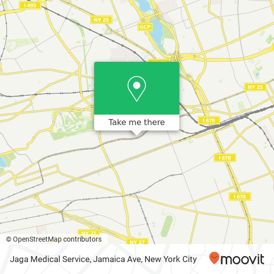 Jaga Medical Service, Jamaica Ave map