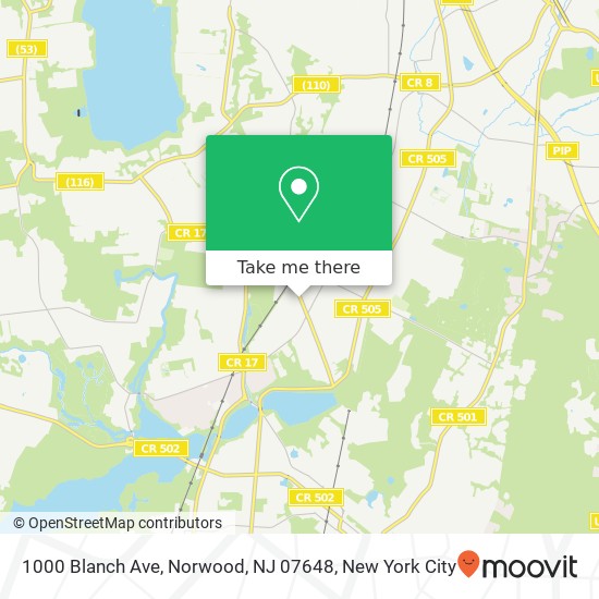 1000 Blanch Ave, Norwood, NJ 07648 map