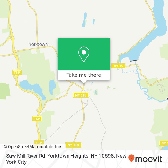 Mapa de Saw Mill River Rd, Yorktown Heights, NY 10598