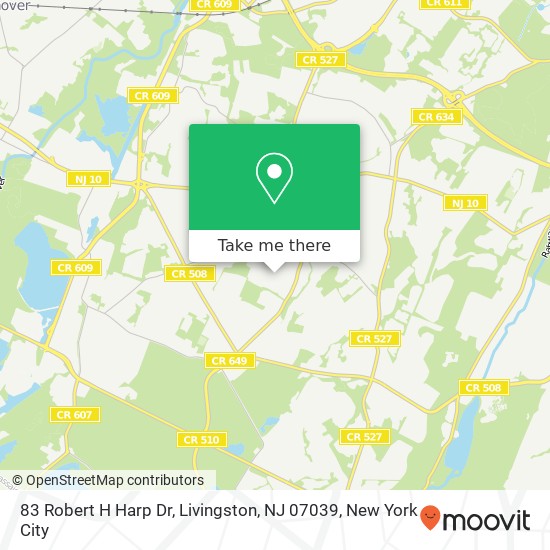 83 Robert H Harp Dr, Livingston, NJ 07039 map