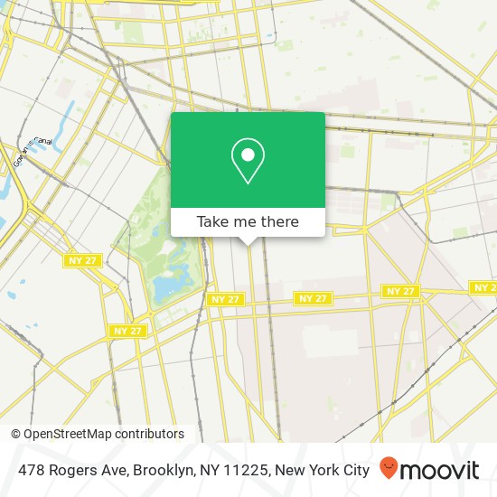 478 Rogers Ave, Brooklyn, NY 11225 map