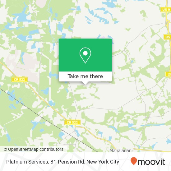 Platnium Services, 81 Pension Rd map