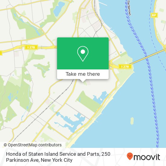Mapa de Honda of Staten Island Service and Parts, 250 Parkinson Ave