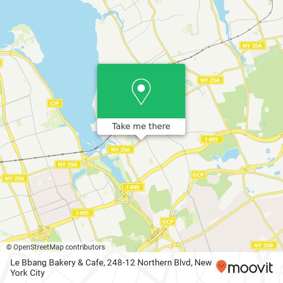 Mapa de Le Bbang Bakery & Cafe, 248-12 Northern Blvd
