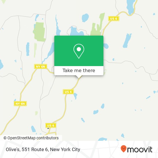 Mapa de Olive's, 551 Route 6