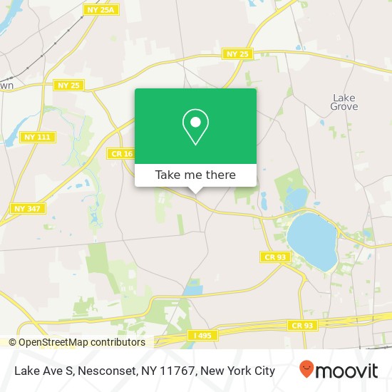 Mapa de Lake Ave S, Nesconset, NY 11767