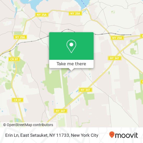 Mapa de Erin Ln, East Setauket, NY 11733