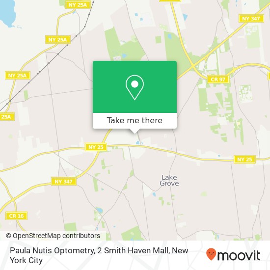 Mapa de Paula Nutis Optometry, 2 Smith Haven Mall