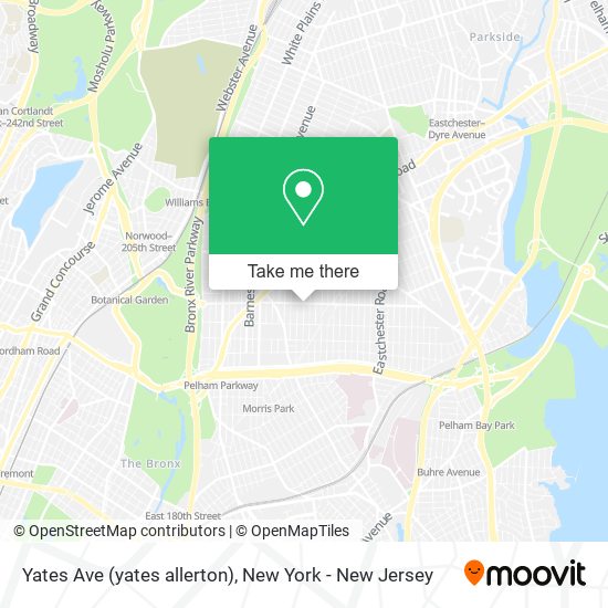Yates Ave (yates allerton) map