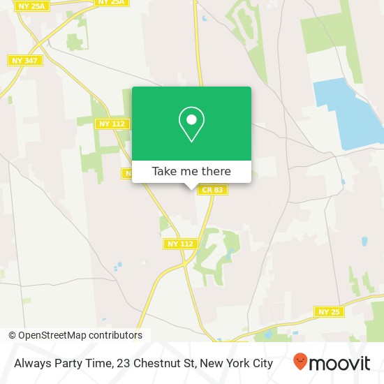 Always Party Time, 23 Chestnut St map