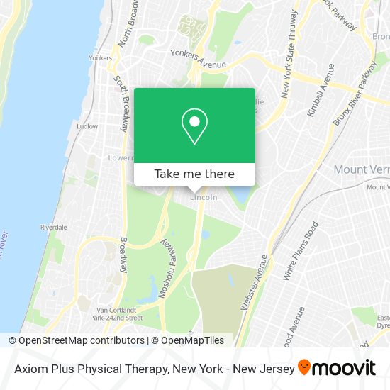 Mapa de Axiom Plus Physical Therapy