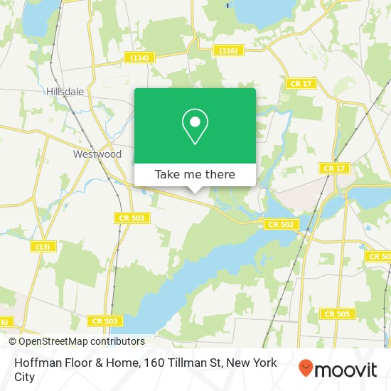 Mapa de Hoffman Floor & Home, 160 Tillman St