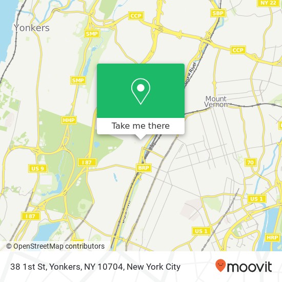 38 1st St, Yonkers, NY 10704 map