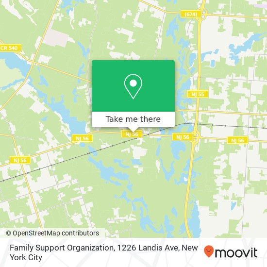 Family Support Organization, 1226 Landis Ave map