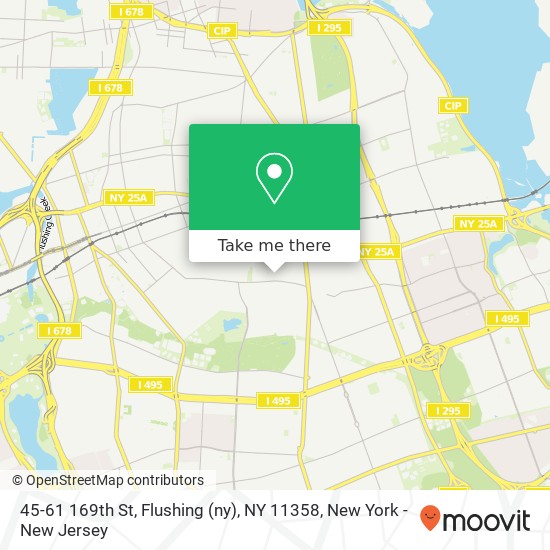 Mapa de 45-61 169th St, Flushing (ny), NY 11358