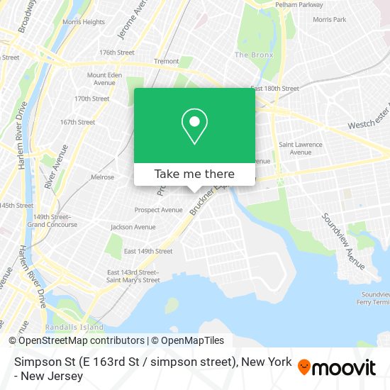 How to get to Simpson St (E 163rd St / simpson street) in Bronx by