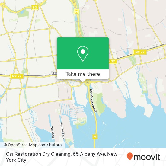 Mapa de Csi Restoration Dry Cleaning, 65 Albany Ave