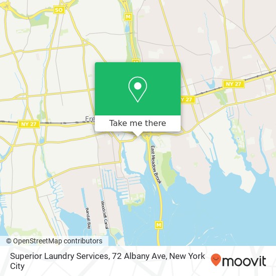 Mapa de Superior Laundry Services, 72 Albany Ave