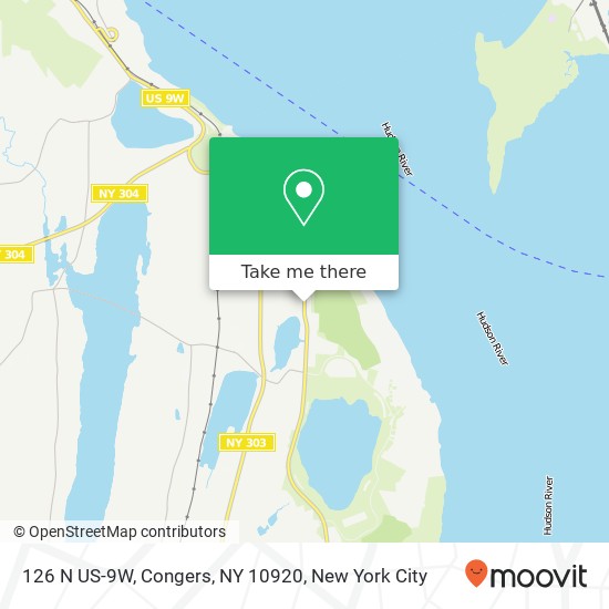 Mapa de 126 N US-9W, Congers, NY 10920