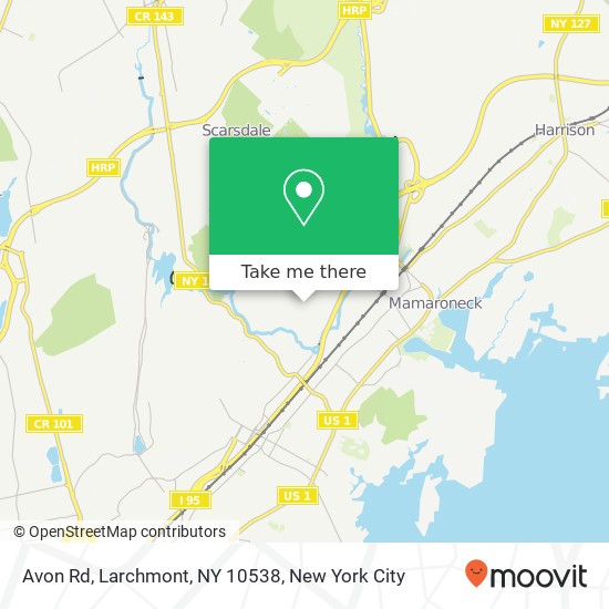 Avon Rd, Larchmont, NY 10538 map