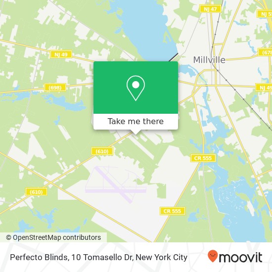 Mapa de Perfecto Blinds, 10 Tomasello Dr