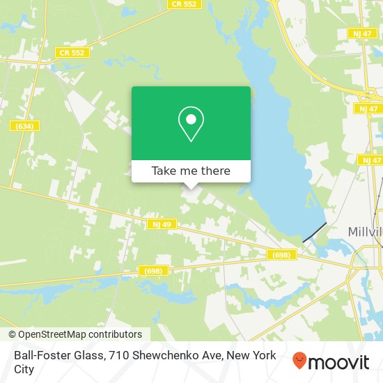 Mapa de Ball-Foster Glass, 710 Shewchenko Ave