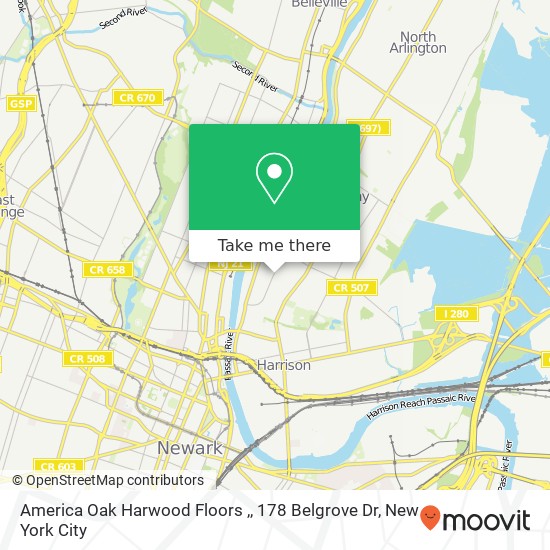 America Oak Harwood Floors ,, 178 Belgrove Dr map