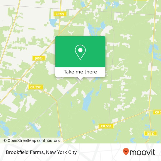 Mapa de Brookfield Farms