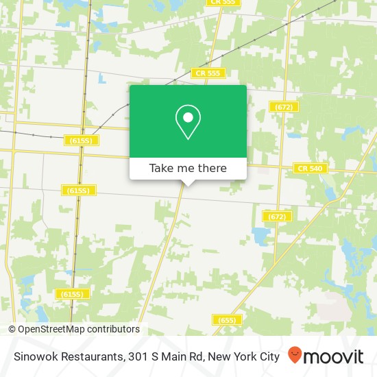 Sinowok Restaurants, 301 S Main Rd map
