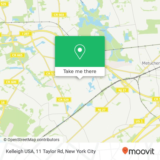 Mapa de Kelleigh USA, 11 Taylor Rd