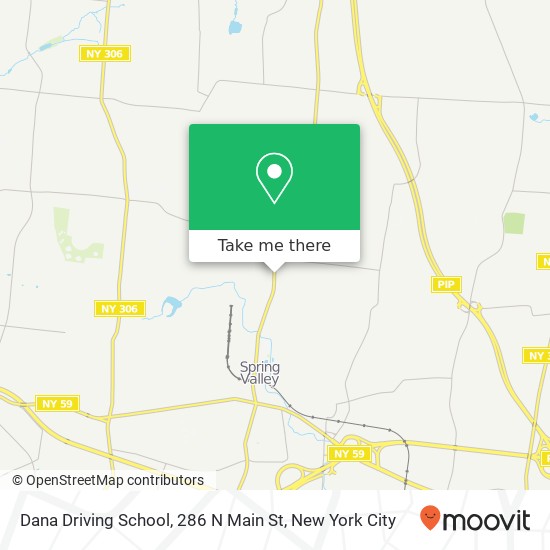 Mapa de Dana Driving School, 286 N Main St