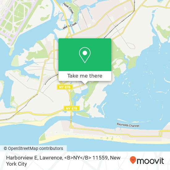 Mapa de Harborview E, Lawrence, <B>NY< / B> 11559