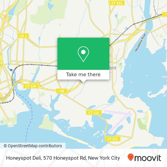 Mapa de Honeyspot Deli, 570 Honeyspot Rd