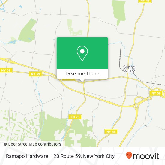 Mapa de Ramapo Hardware, 120 Route 59