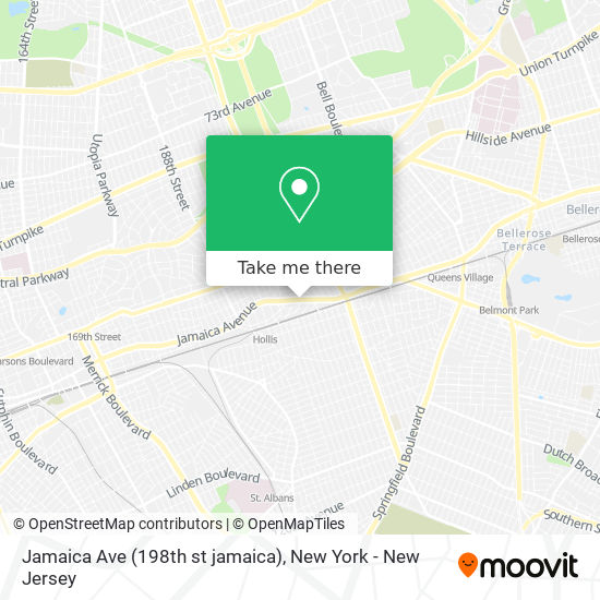 Mapa de Jamaica Ave (198th st jamaica)