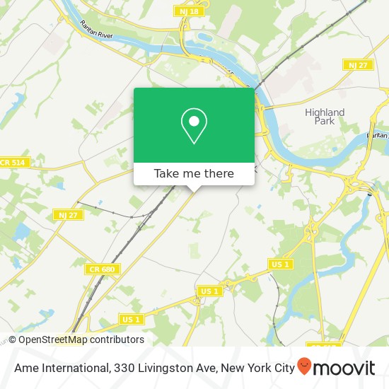 Mapa de Ame International, 330 Livingston Ave