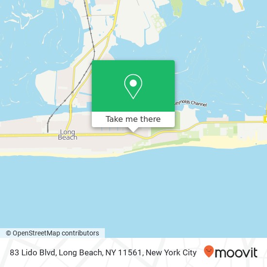 Mapa de 83 Lido Blvd, Long Beach, NY 11561