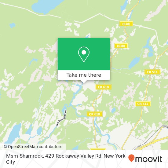 Mapa de Msm-Shamrock, 429 Rockaway Valley Rd