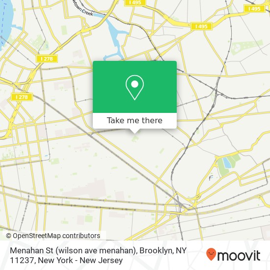 Menahan St (wilson ave menahan), Brooklyn, NY 11237 map