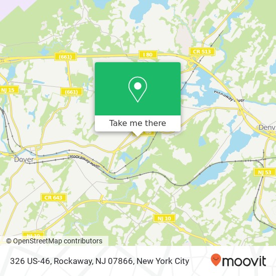 Mapa de 326 US-46, Rockaway, NJ 07866