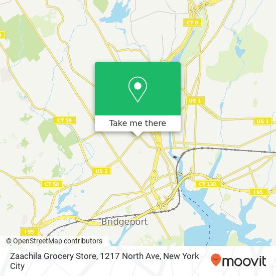 Mapa de Zaachila Grocery Store, 1217 North Ave