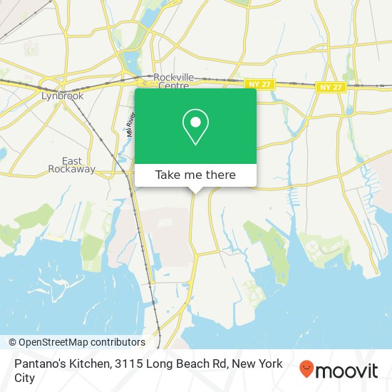 Mapa de Pantano's Kitchen, 3115 Long Beach Rd