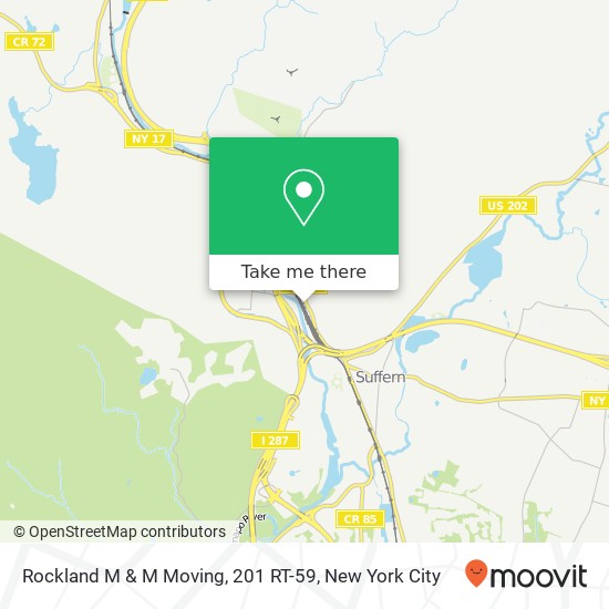 Rockland M & M Moving, 201 RT-59 map