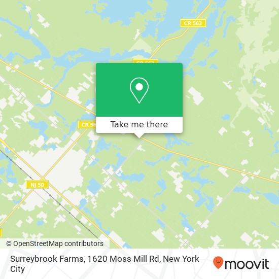 Surreybrook Farms, 1620 Moss Mill Rd map