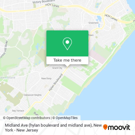Midland Ave (hylan boulevard and midland ave) map