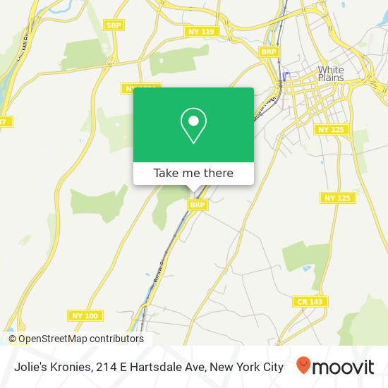 Mapa de Jolie's Kronies, 214 E Hartsdale Ave