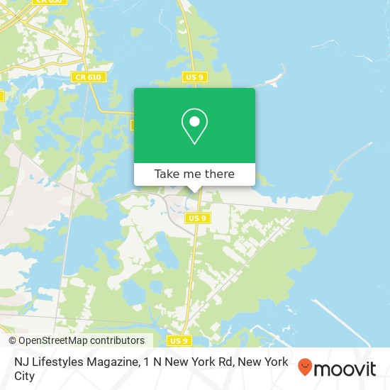 NJ Lifestyles Magazine, 1 N New York Rd map